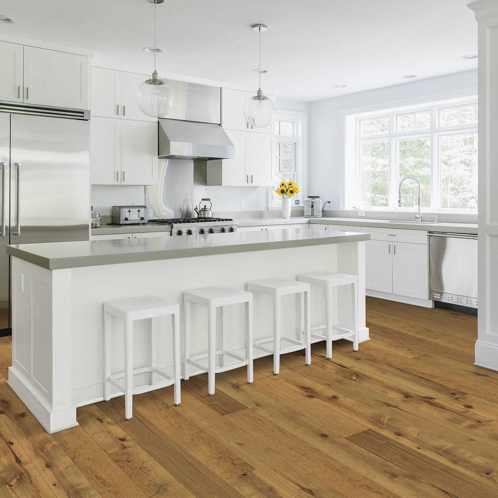 Kitchen white interior | Hauptman Floor Covering Co Inc