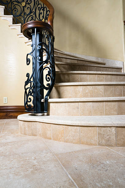 Tile stairway | Hauptman Floor Covering